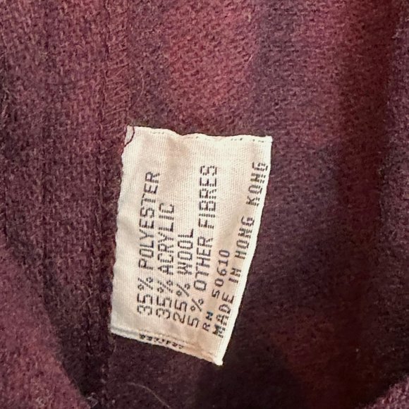 Vintage Sasson Paris Wool Blend Western Belted Wrap Dress Size 4/5 - Picture 12 of 13